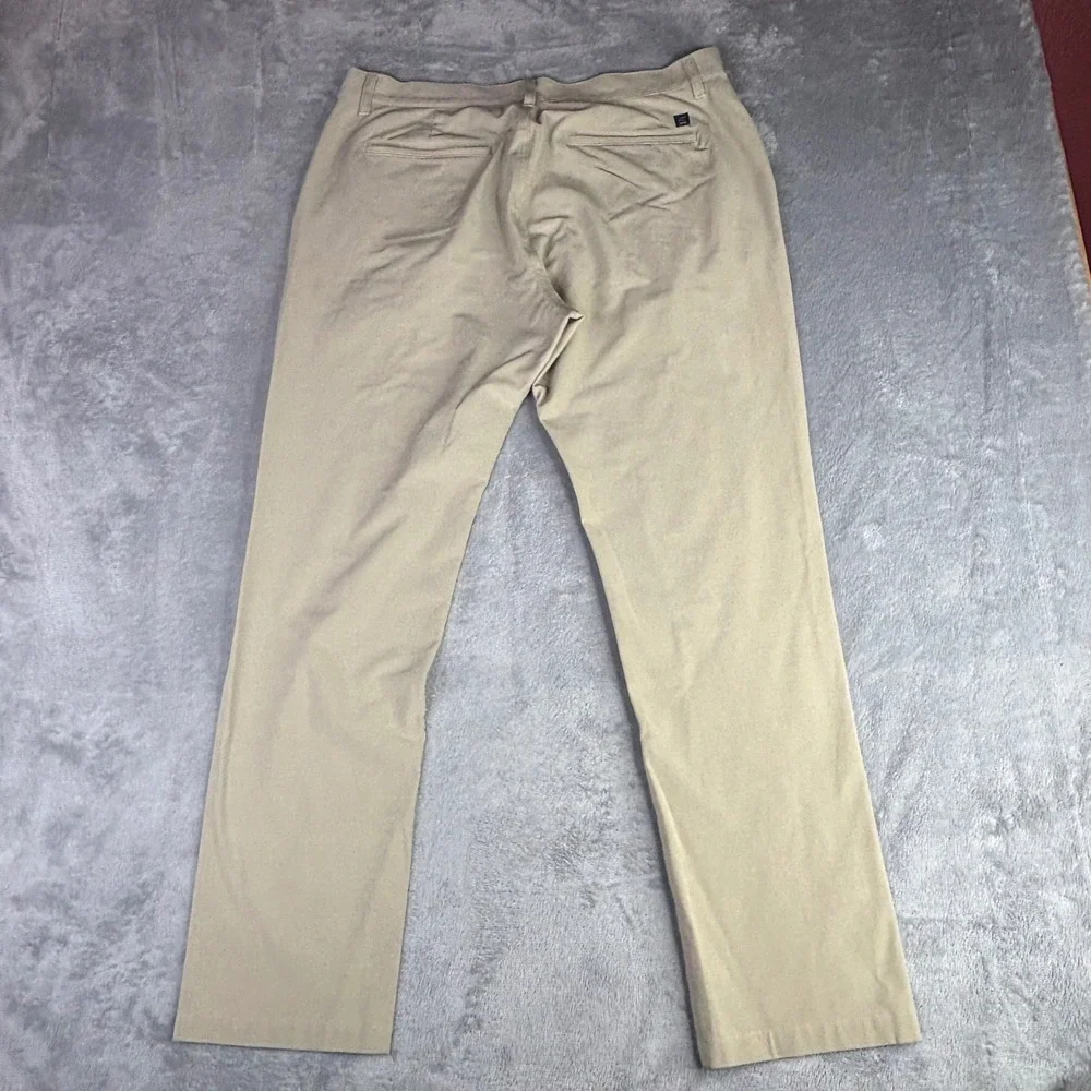 Free Fly Pants Mens 32x30 Khaki Repreve Organic Cotton Stretch Performance Chino